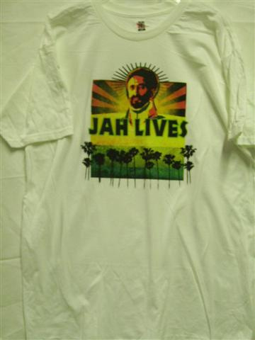 6pcs Jah Selassie printed t-shirt